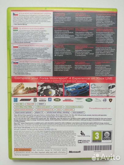 Forza Motorsport 4 xbox 360 игра