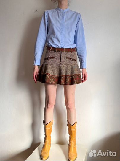 Винтажная мини юбка capsize пэчворк