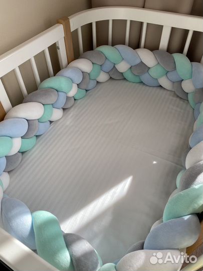 Бортики в кроватку, бортики косы новые