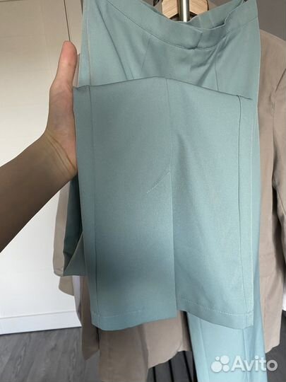 Брюки клеш с разрезами