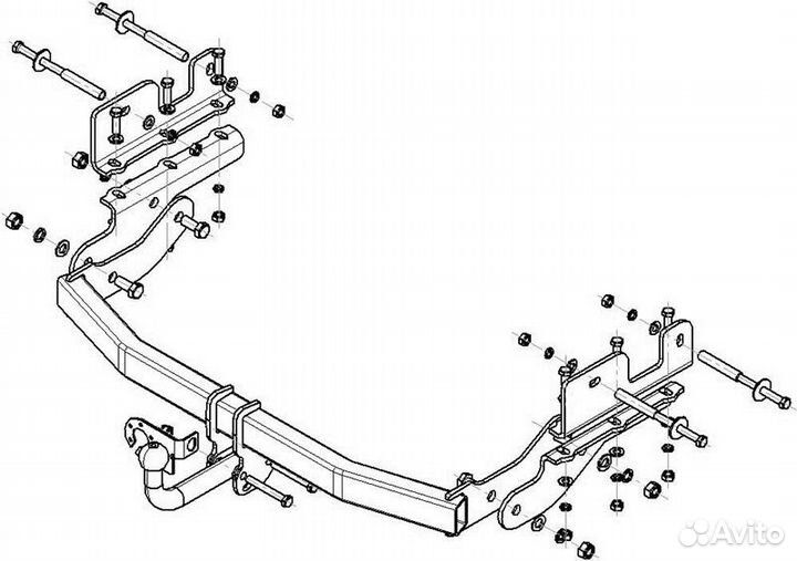 Фаркоп hyundai grand starex (2007-2013)(HY 21)