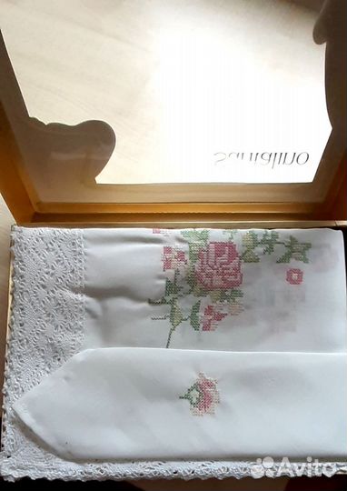 Скатерть с салфетками с вышивкой набор Прованс