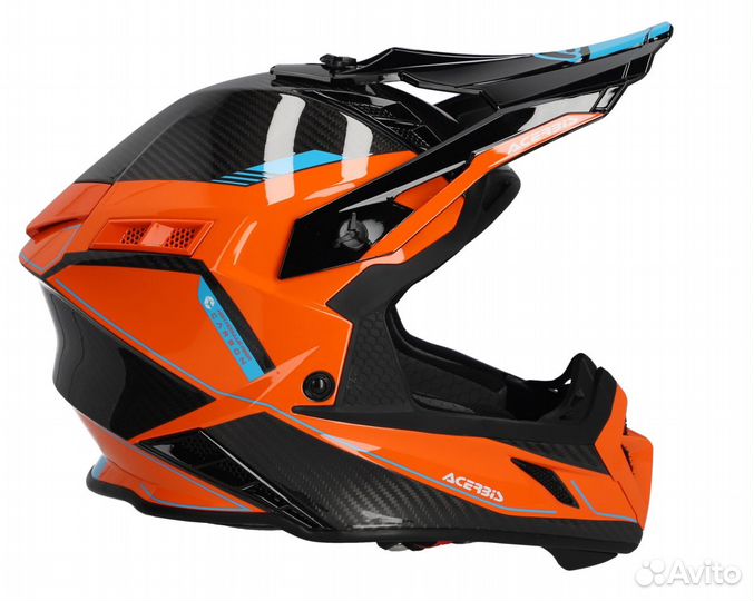 Шлем Acerbis steel carbon 22-06 Orange/Black