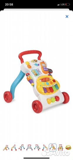 Ходунки каталка baby go со светом и музыкой