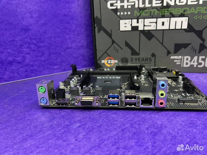 Новая материнская плата AM4 B450