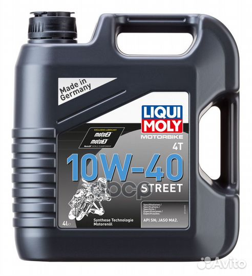 LiquiMoly 10W40 Motorbike 4T Street (4L) масло