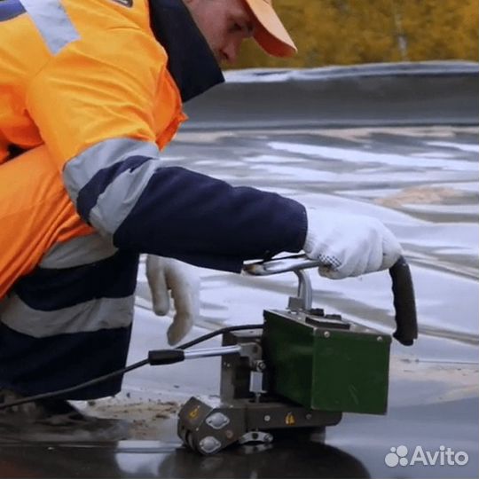 Монтаж геомембраны