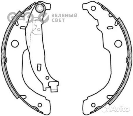 Remsa 421200 Колодки тормозные задние citroen C3/D