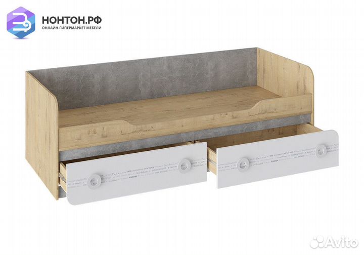 Кровать с 2-мя ящиками Мегаполис бунратти / белый