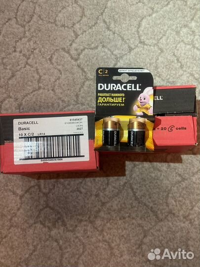 Батарейки Duracell LR 14