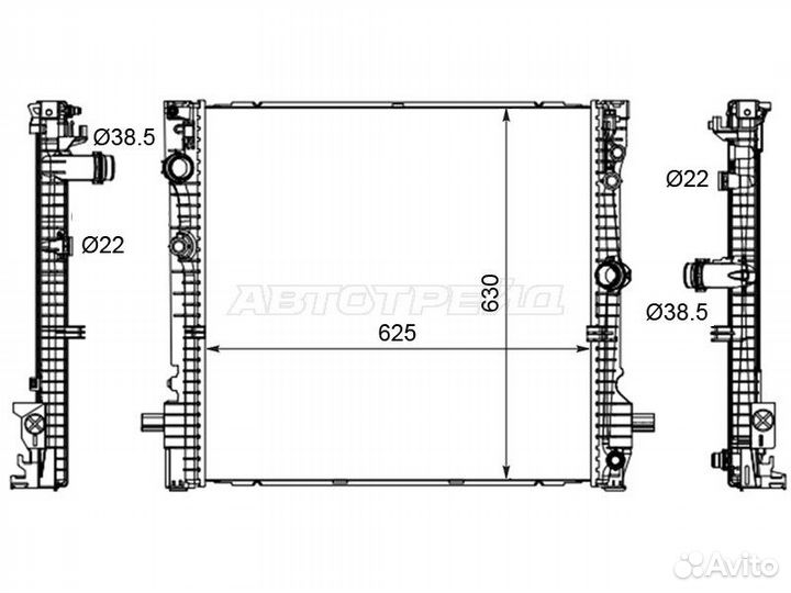 Радиатор BMW X5 18-23 / X6 19-23 / X7 18-22
