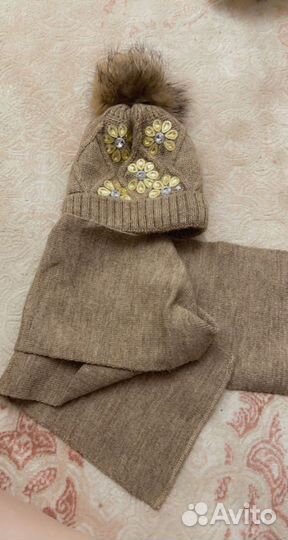 Комплект шапка, шарф