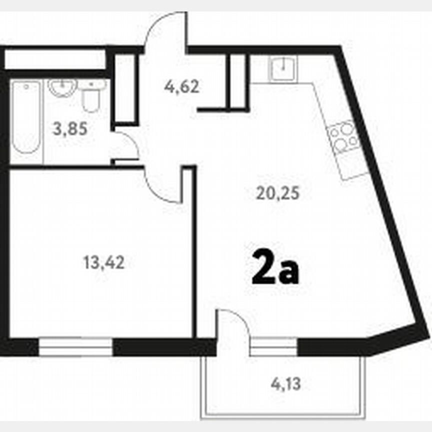 1-к. квартира, 39,6 м², 10/17 эт.