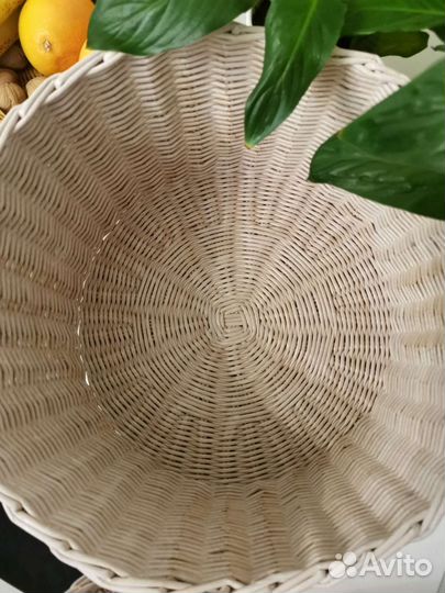 Корзина короб плетеная с крышкой