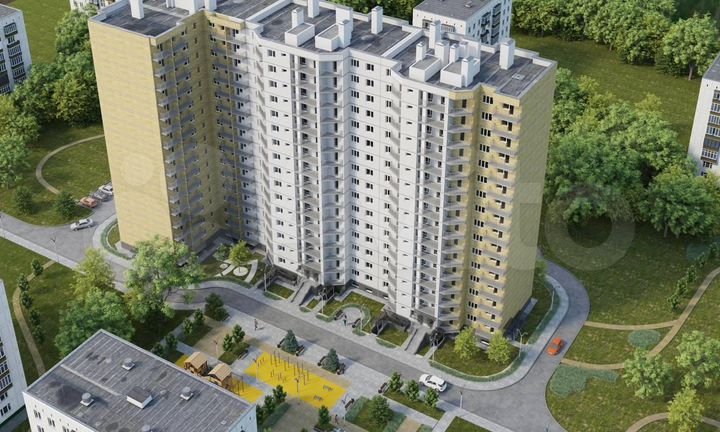 1-к. квартира, 63,6 м², 3/16 эт.