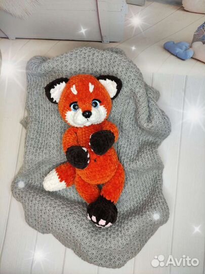 Вязаные игрушки, лисенок