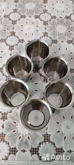 Стаканчики нержавейка и держатель стакана