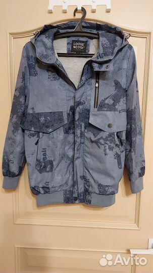 Ветровка для мальчика с капюшоном, рост 164 см