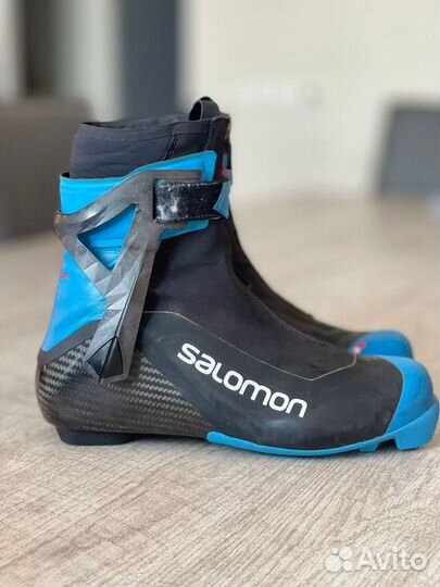 Лыжные ботинки salomon коньковые
