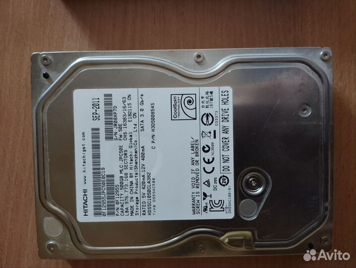 Продам Жесткие диски hdd 1.0 Tb, 500Gb, 320Gb