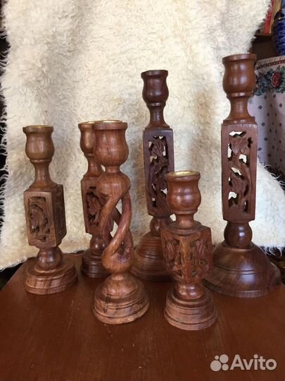 Подсвечник деревянный