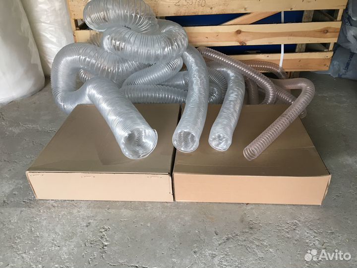 Шланг, гофрорукав прозрачный армированный полиолеф