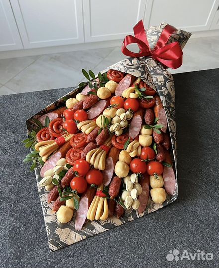 Мясные съедобные букеты