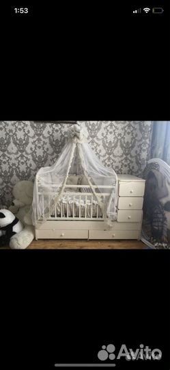 Детская кроватка трансформер