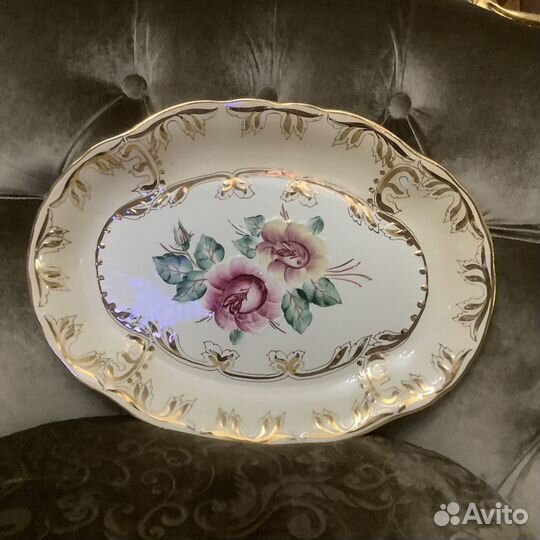 Блюдо, фаянс, Каменный брод, СССР