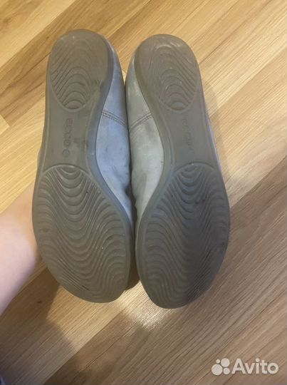 Балетки натуральная кожа 39 ecco