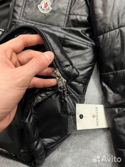 Куртка moncler глянцевая весенняя мужская