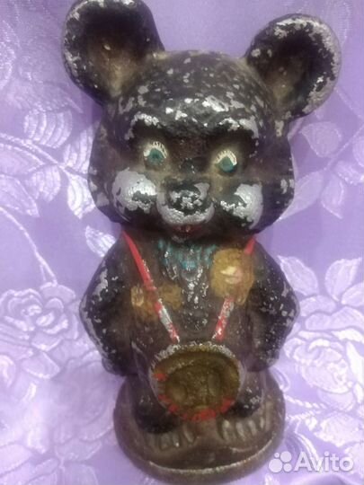 Литье СССР олимпийский мишка 9
