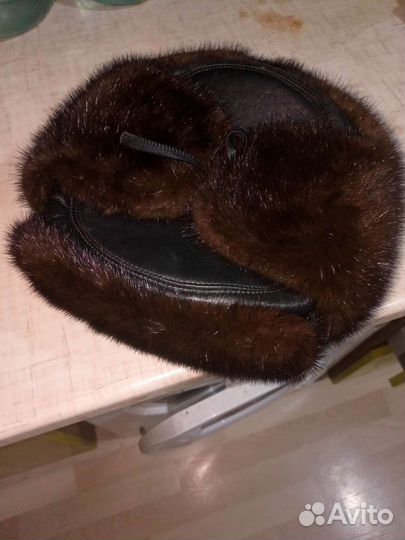 Мужская шапка норковая 60р