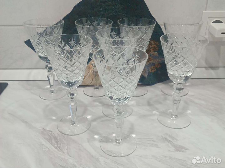 Фужеры хрустальные СССР