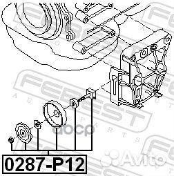 Ролик натяжной nissan primera p12 2001-2007