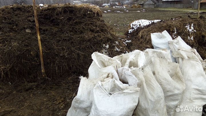 Продаю все мешками коровий, конский перегной, торф