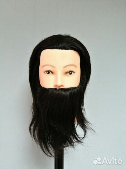 Голова учебная голова antonio с усами и бородой