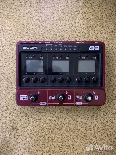 Бас Гитарный процессор zoom B3