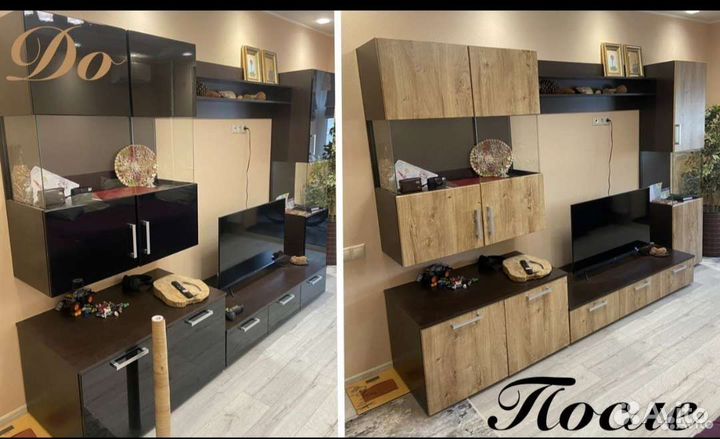 Оклейка кухни, мебели, печать