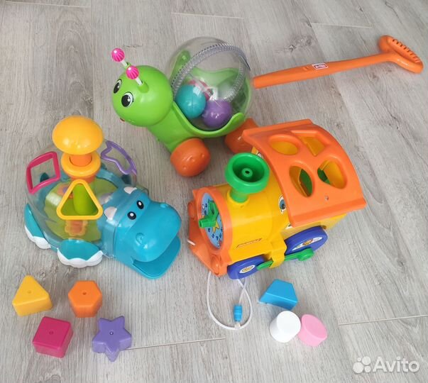 Игрушки набор сортёры, каталка