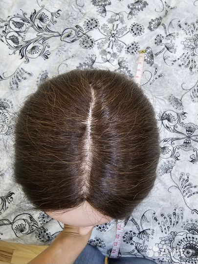 Голова манекен с натуральными волосами 60см