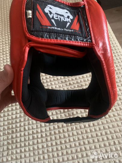 Боксерский шлем с бампером venum размер М