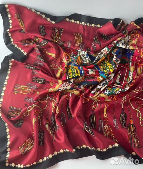 Платок платки шаль шелк лента твилли