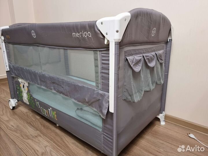 Детская кровать манеж с матрасом