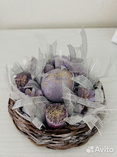 Новогодняя композиция со свечкой