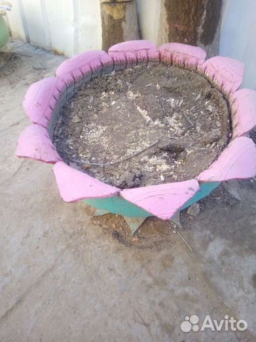 Вазоны для цветов из шин