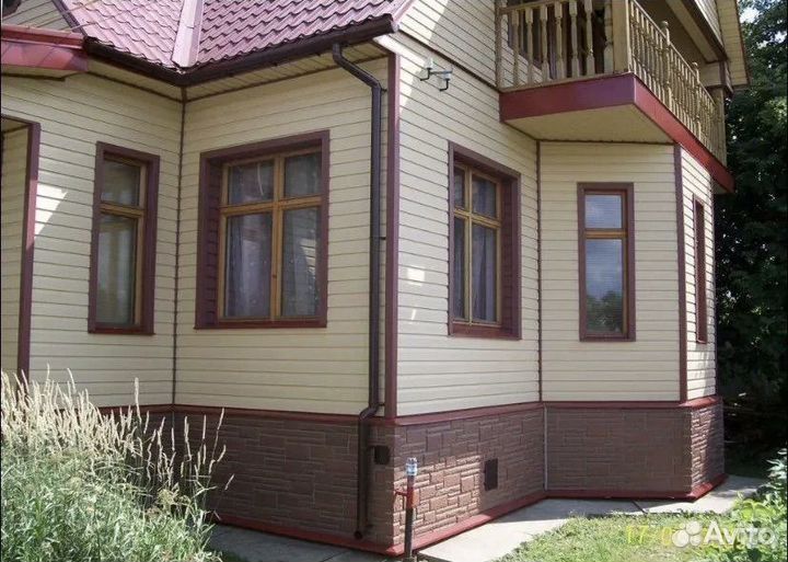 Фасадные работы, монтаж сайдинга