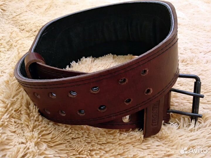 Пояс атлетический кожаный Ironman