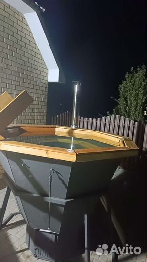 Банный чан на дровах