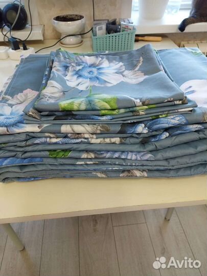 Постельное белье евро с готовым одеялом